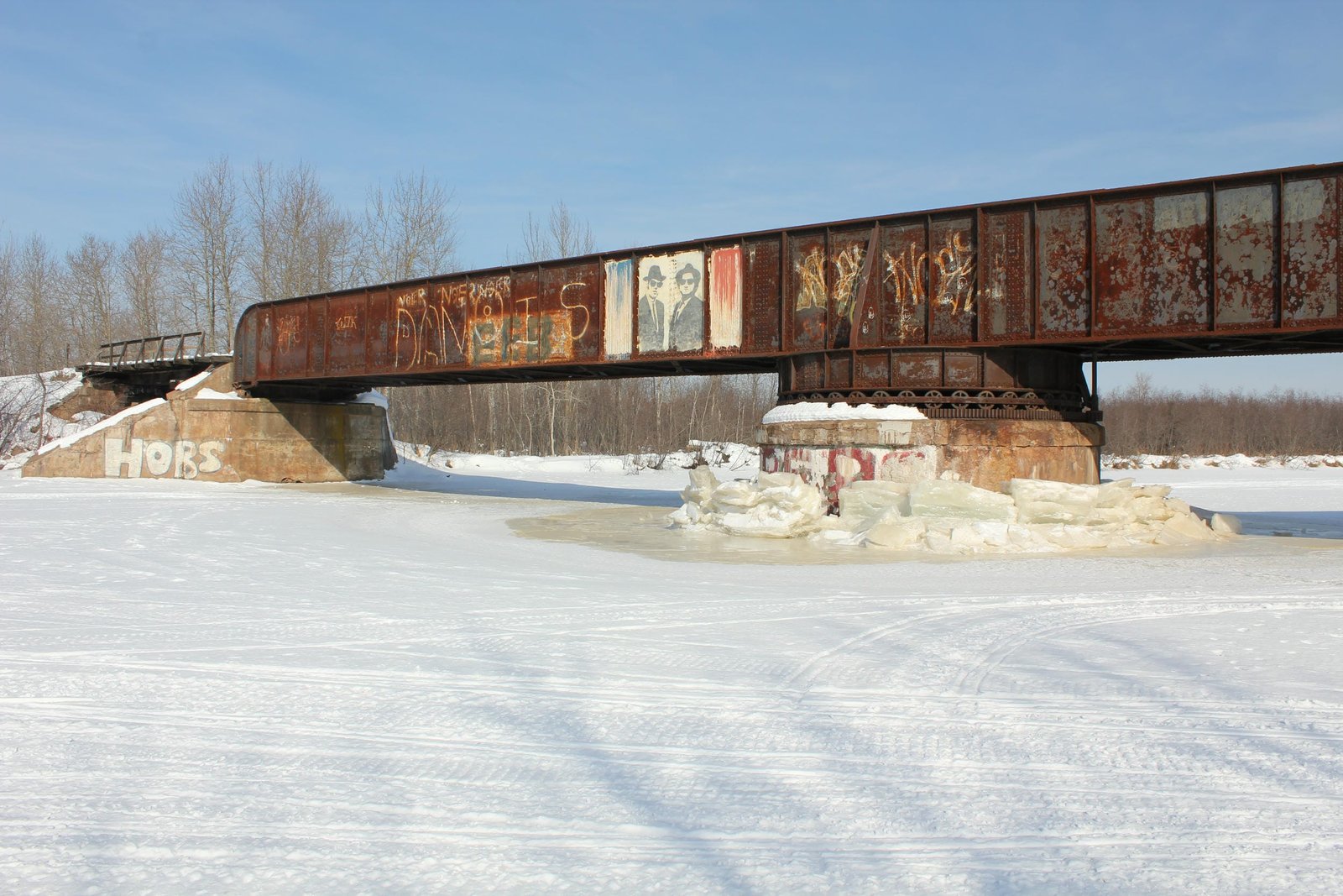 West half of swing span